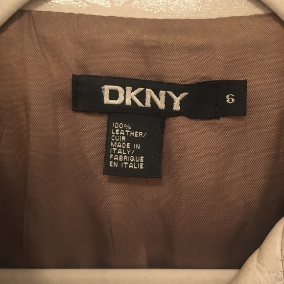 DKNY 100% leather jacket rare find! Made in Italy - Picture 11 of 12